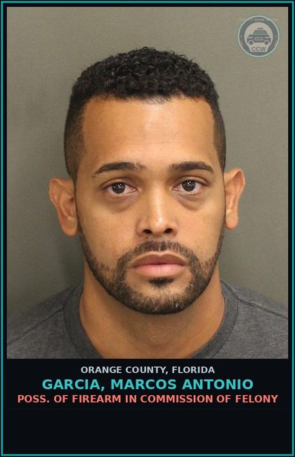 CCW arrest card for GARCIA, MARCOS ANTONIO in Orange County: OUT-OF-COUNTY WARRANT-OUT-OF-COUNTY WARRANT