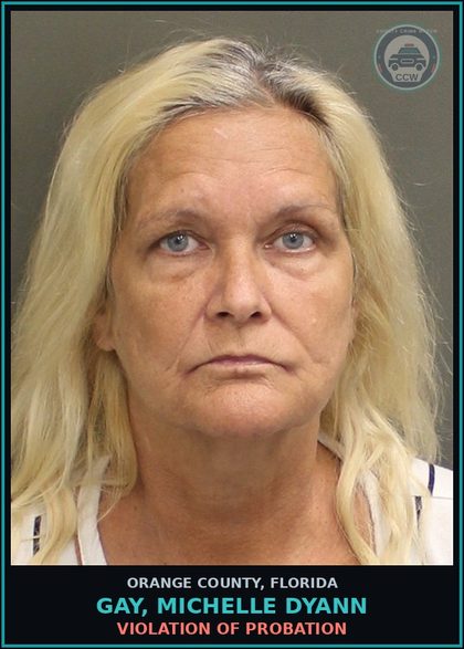 CCW arrest card for GAY, MICHELLE DYANN in Orange County: VIOLATION OF PROBATION