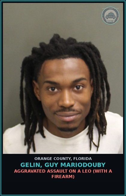 CCW arrest card for GELIN, GUY MARIODOUBY in Orange County: AGGR. BATTERY/PREGNANT PERSON/DATING VIOL.