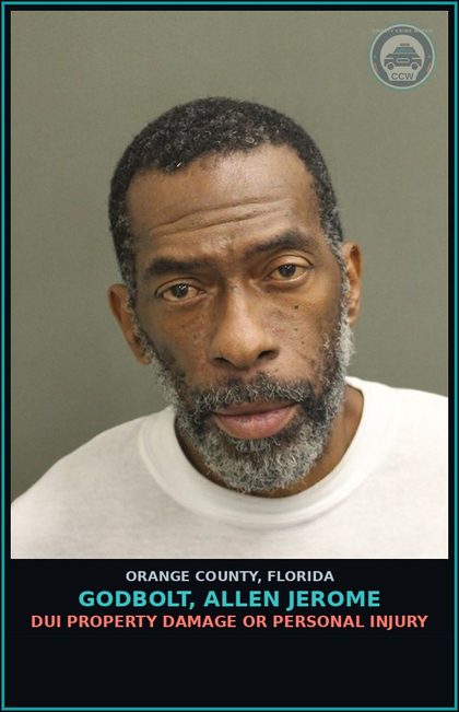 CCW arrest card for GODBOLT, ALLEN JEROME in Orange County: CONTEMPT OF COURT-OFFENDER VIOLATE NO CONTACT ORDER