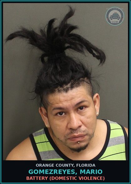 CCW arrest card for GOMEZREYES, MARIO in Orange County: BATTERY (DOMESTIC VIOLENCE)
