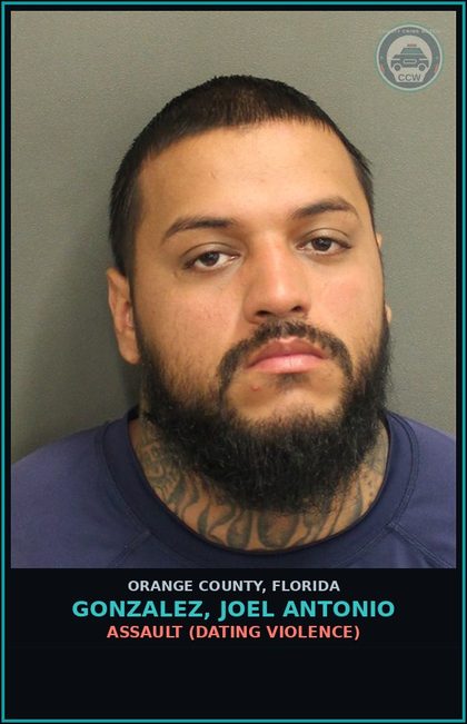 CCW arrest card for GONZALEZ, JOEL ANTONIO in Orange County: CRIMINAL MISCHIEF (>=$1000)