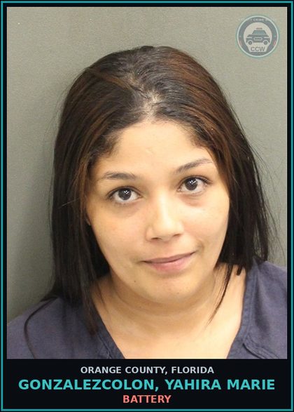 CCW arrest card for GONZALEZCOLON, YAHIRA MARIE in Orange County: VIOLATION OF PROBATION
