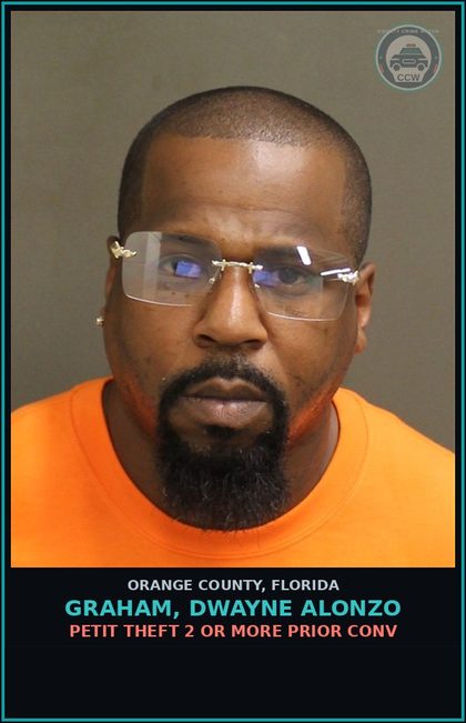 CCW arrest card for GRAHAM, DWAYNE ALONZO in Orange County: VIOLATION OF PROBATION