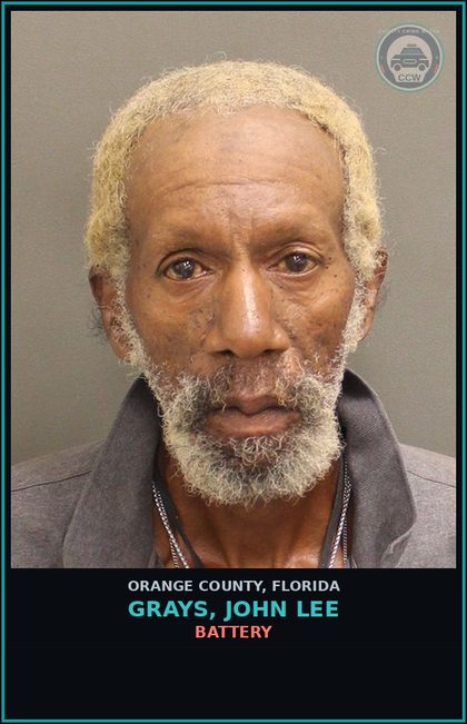 CCW arrest card for GRAYS, JOHN LEE in Orange County: FAILURE OF DEFENDANT TO APPEAR