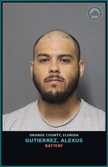 CCW arrest card for GUTIERREZ, ALEXUS in Orange County: BATTERY