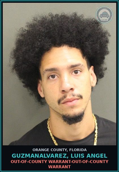 CCW arrest card for GUZMANALVAREZ, LUIS ANGEL in Orange County: OUT-OF-COUNTY WARRANT-OUT-OF-COUNTY WARRANT