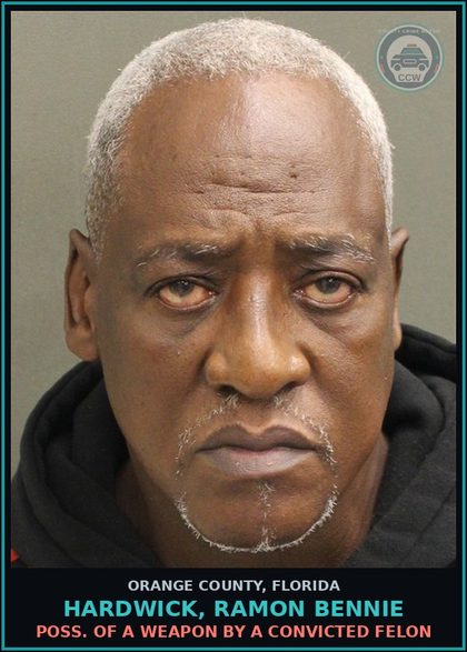 CCW arrest card for HARDWICK, RAMON BENNIE in Orange County: ATTEMPTED TAMPERING WITH PHYSICAL EVIDENCE