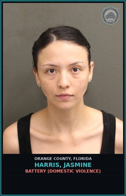 CCW arrest card for HARRIS, JASMINE in Orange County: BATTERY (DOMESTIC VIOLENCE)