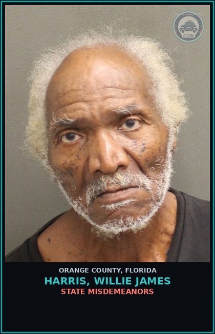 CCW arrest card for HARRIS, WILLIE JAMES in Orange County: STATE MISDEMEANORS