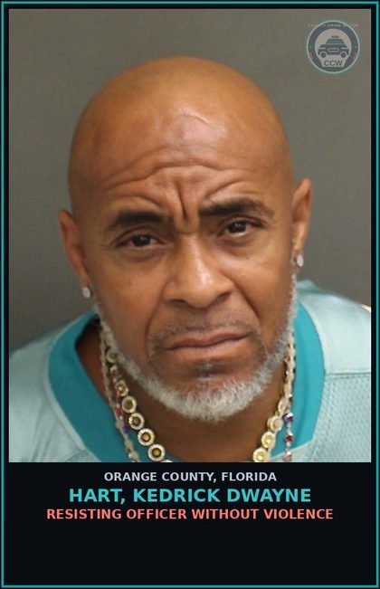CCW arrest card for HART, KEDRICK DWAYNE in Orange County: SOLICIT. TO COMMIT s3xual ACTIVITY W/chld