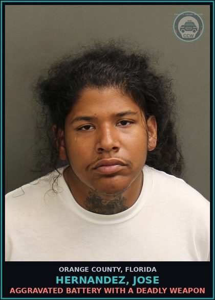 CCW arrest card for HERNANDEZ, JOSE in Orange County: VIOLATION OF PROBATION