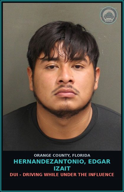 CCW arrest card for HERNANDEZANTONIO, EDGAR IZAIT in Orange County: DUI - DRIVING WHILE UNDER THE INFLUENCE