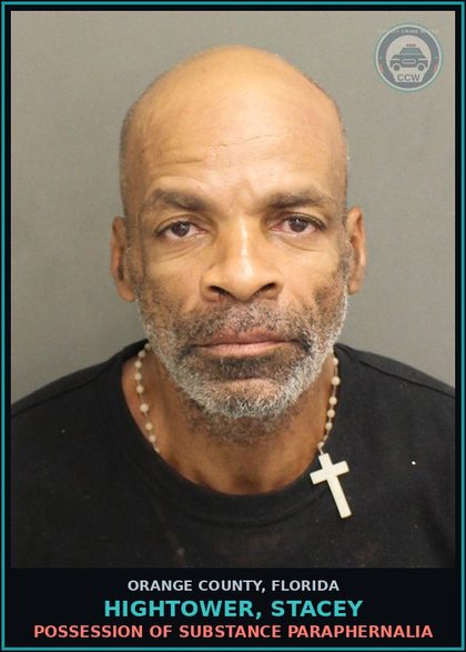CCW arrest card for HIGHTOWER, STACEY in Orange County: RESISTING OFFICER WITHOUT VIOLENCE