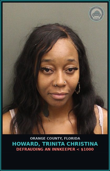 CCW arrest card for HOWARD, TRINITA CHRISTINA in Orange County: VIOLATION OF PROBATION