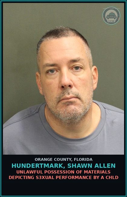 CCW arrest card for HUNDERTMARK, SHAWN ALLEN in Orange County: SOLICITATION OF A MINOR VIA COMPUTER