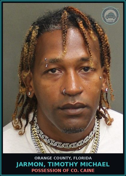 CCW arrest card for JARMON, TIMOTHY MICHAEL in Orange County: POSSESSION OF COCAINE