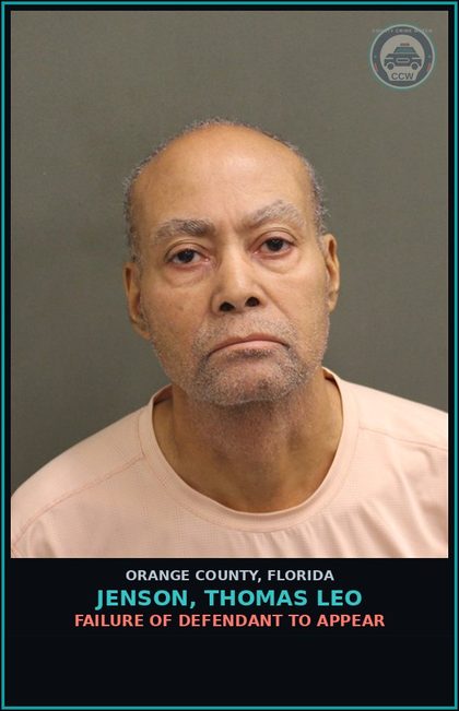 CCW arrest card for JENSON, THOMAS LEO in Orange County: FAILURE OF DEFENDANT TO APPEAR