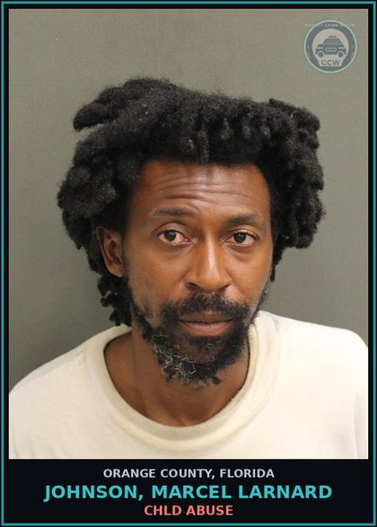 CCW arrest card for JOHNSON, MARCEL LARNARD in Orange County: TRESPASSING-ENTRY ON PROPERTY UNLAWFULLY
