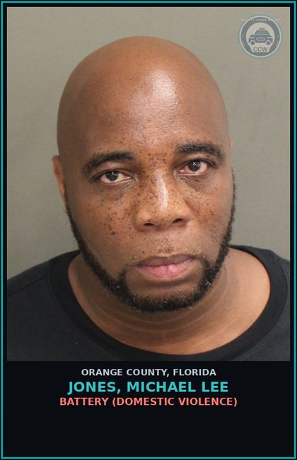 CCW arrest card for JONES, MICHAEL LEE in Orange County: BATTERY (DOMESTIC VIOLENCE)
