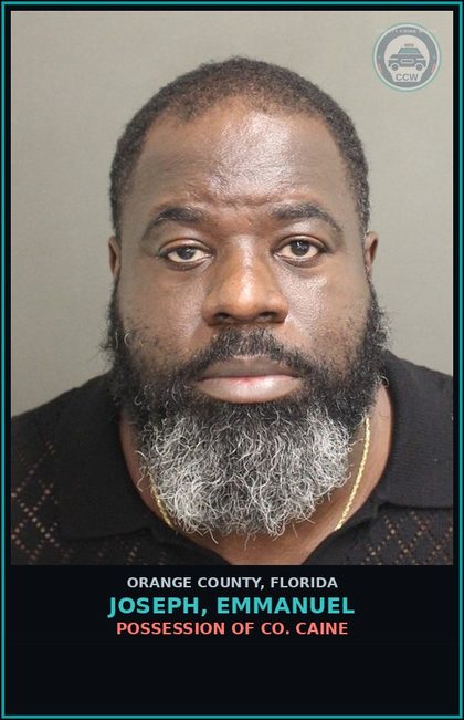 CCW arrest card for JOSEPH, EMMANUEL in Orange County: PETIT THEFT