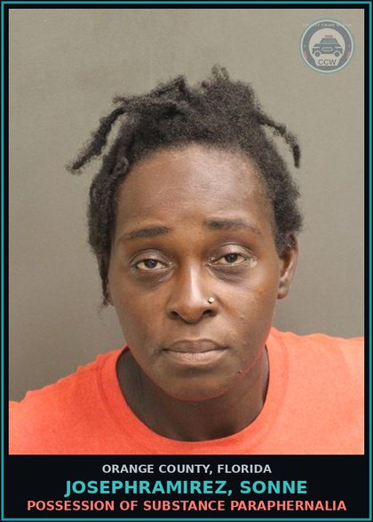 CCW arrest card for JOSEPHRAMIREZ, SONNE in Orange County: POSSESSION OF DRUG PARAPHERNALIA