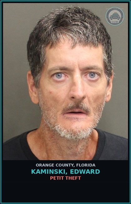 CCW arrest card for KAMINSKI, EDWARD in Orange County: VIOLATION OF CONDITION OF PRETRIAL RELEASE