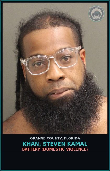 CCW arrest card for KHAN, STEVEN KAMAL in Orange County: BATTERY (DOMESTIC VIOLENCE)