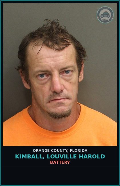 CCW arrest card for KIMBALL, LOUVILLE HAROLD in Orange County: VIOLATION OF PROBATION
