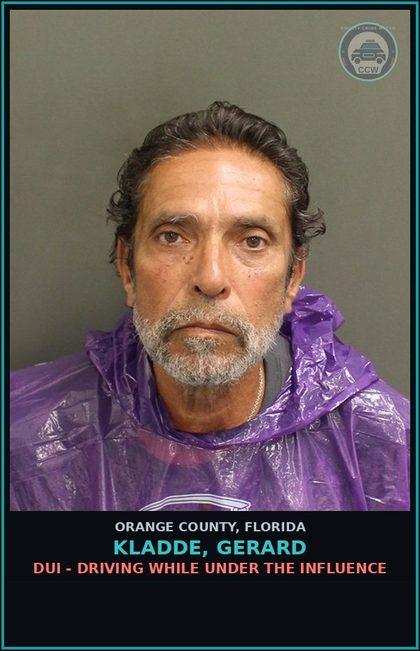 CCW arrest card for KLADDE, GERARD in Orange County: STATE MISDEMEANORS
