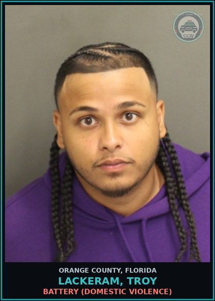 CCW arrest card for LACKERAM, TROY in Orange County: BATTERY (DOMESTIC VIOLENCE)