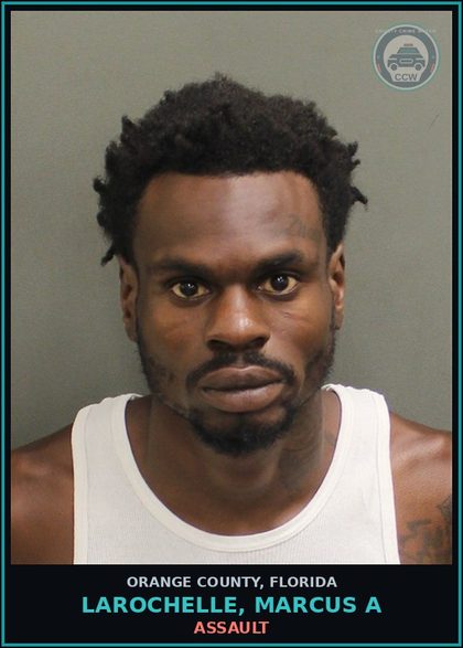 CCW arrest card for LAROCHELLE, MARCUS A in Orange County: RESISTING OFFICER WITHOUT VIOLENCE