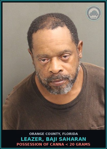 CCW arrest card for LEAZER, BAJI SAHARAN in Orange County: CAMPING PROHIBITED; EXCEPTIONS