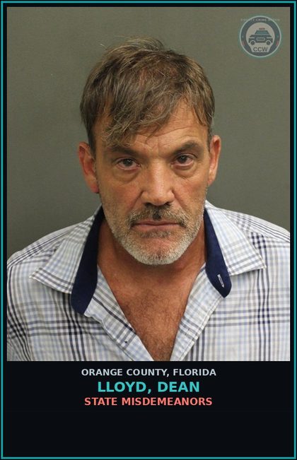 CCW arrest card for LLOYD, DEAN in Orange County: FUGITIVE FROM JUSTICE (arrest w/o warrant)