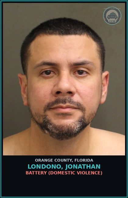 CCW arrest card for LONDONO, JONATHAN in Orange County: BATTERY (DOMESTIC VIOLENCE)