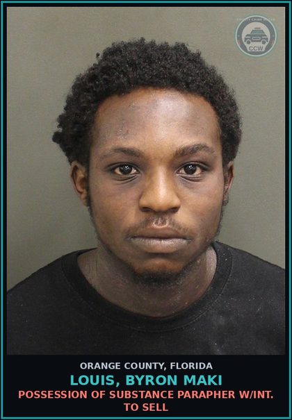 CCW arrest card for LOUIS, BYRON MAKI in Orange County: UNLAWFUL USE OF A TWO-WAY COMMUN. DEVICE
