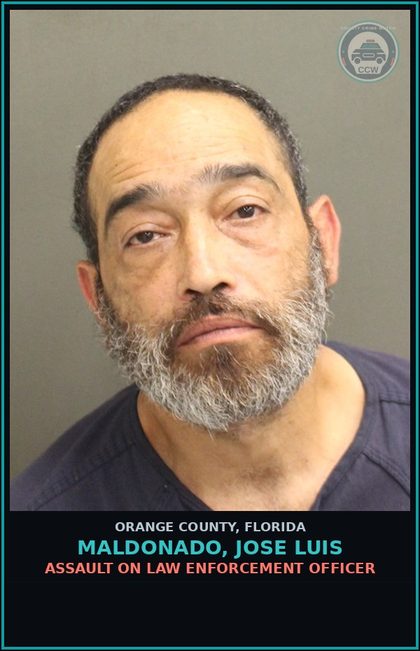 CCW arrest card for MALDONADO, JOSE LUIS in Orange County: RESISTING OFFICER WITHOUT VIOLENCE