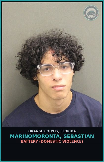 CCW arrest card for MARINOMORONTA, SEBASTIAN in Orange County: BATTERY (DOMESTIC VIOLENCE)