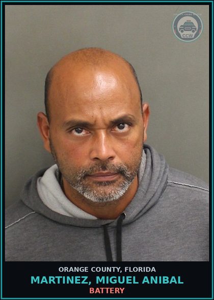 CCW arrest card for MARTINEZ, MIGUEL ANIBAL in Orange County: BATTERY