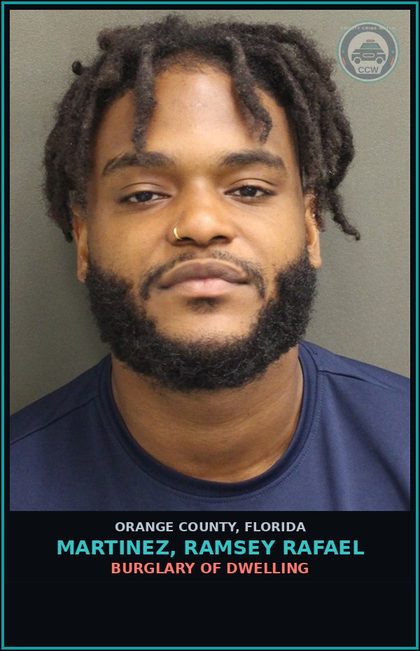 CCW arrest card for MARTINEZ, RAMSEY RAFAEL in Orange County: CRIMINAL MISCHIEF (>$200, <$1000)