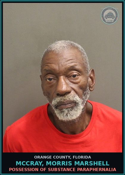 CCW arrest card for MCCRAY, MORRIS MARSHELL in Orange County: POSSESSION OF DRUG PARAPHERNALIA