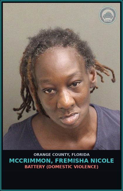 CCW arrest card for MCCRIMMON, FREMISHA NICOLE in Orange County: PETIT THEFT 2 OR MORE PRIOR CONV