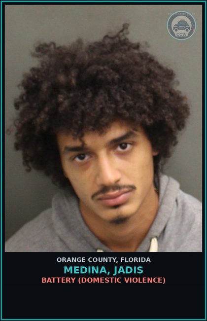 CCW arrest card for MEDINA, JADIS in Orange County: BATTERY (DOMESTIC VIOLENCE)