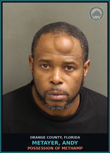 CCW arrest card for METAYER, ANDY in Orange County: VIOLATION OF PROBATION