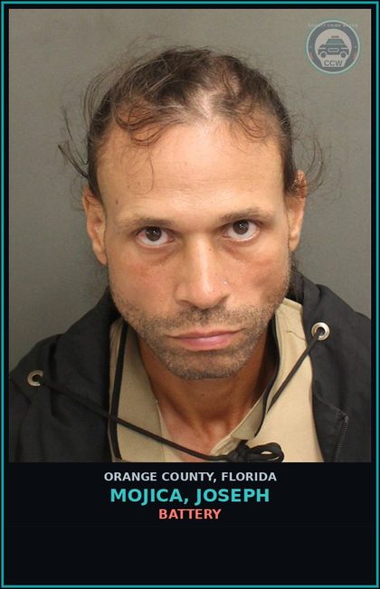 CCW arrest card for MOJICA, JOSEPH in Orange County: TRESPASS IN OCCUPIED STRUCTURE/CONVEYANCE