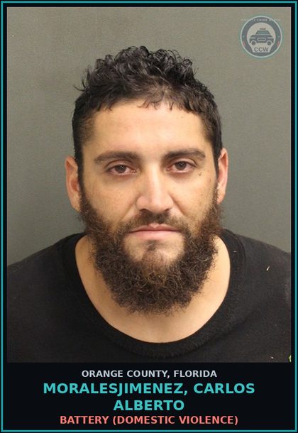CCW arrest card for MORALESJIMENEZ, CARLOS ALBERTO in Orange County: BATTERY (DOMESTIC VIOLENCE)