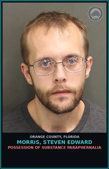CCW arrest card for MORRIS, STEVEN EDWARD in Orange County: POSSESSION OF DRUG PARAPHERNALIA