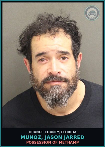 CCW arrest card for MUNOZ, JASON JARRED in Orange County: PETIT THEFT
