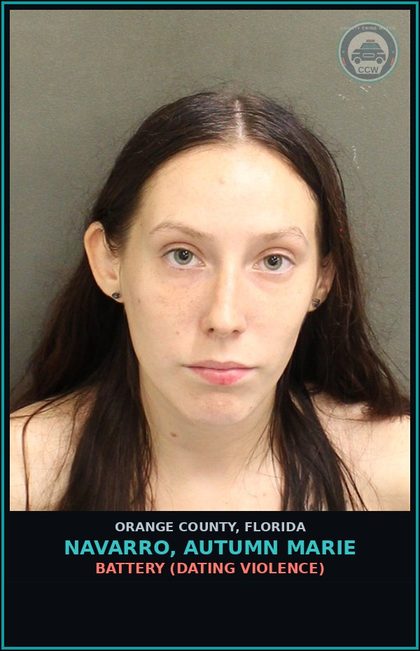 CCW arrest card for NAVARRO, AUTUMN MARIE in Orange County: BATTERY (DATING VIOLENCE)