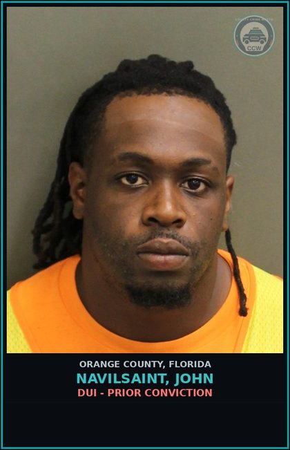 CCW arrest card for NAVILSAINT, JOHN in Orange County: VIOLATION OF DRUG PROBATION